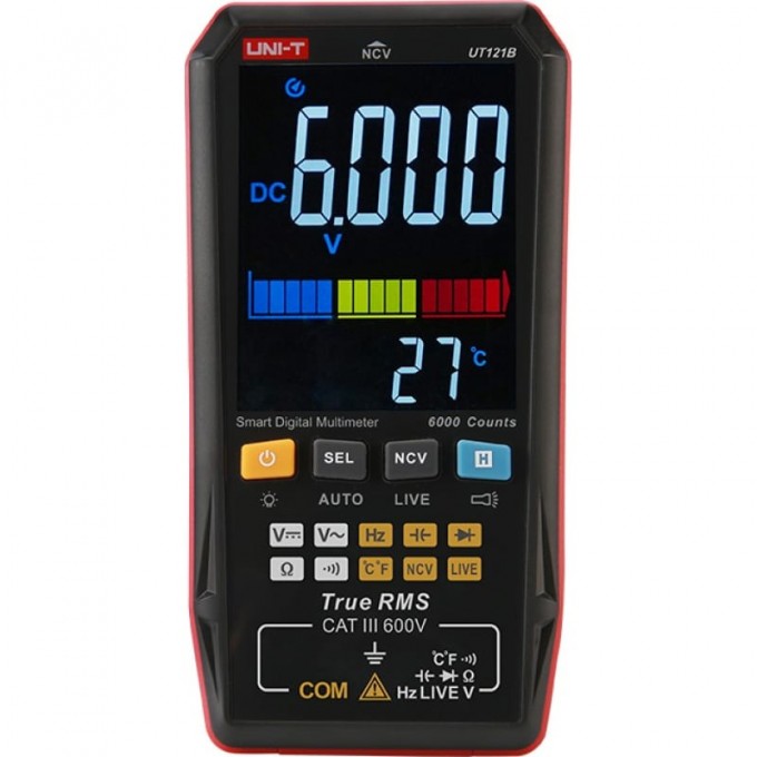 Мультиметр портативный СМАРТ UNI-T UT121B 13-0051 Мультиметр портативный СМАРТ UNI-T UT121B 13-0051