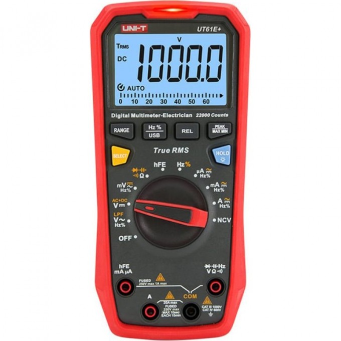 Профессиональный мультиметр UNI-T UT61E+ 13-0094 Профессиональный мультиметр UNI-T UT61E+ 13-0094